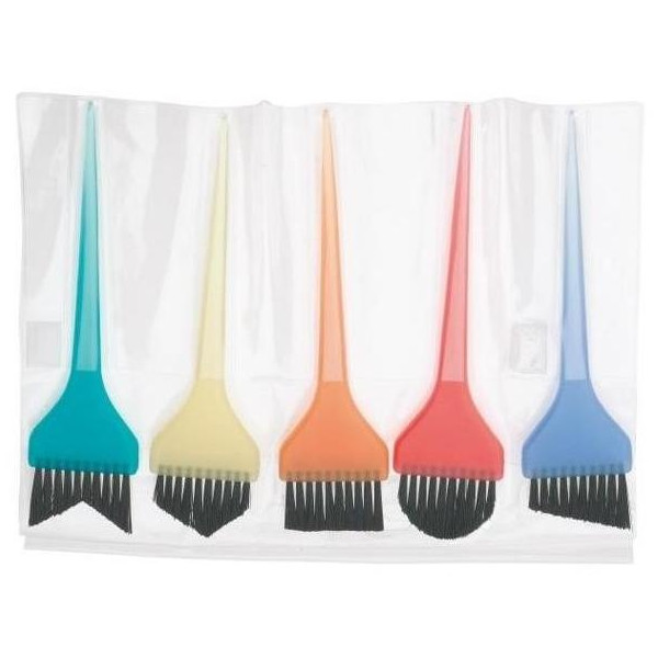 Lotto 5 spazzole coloratissime multiformi