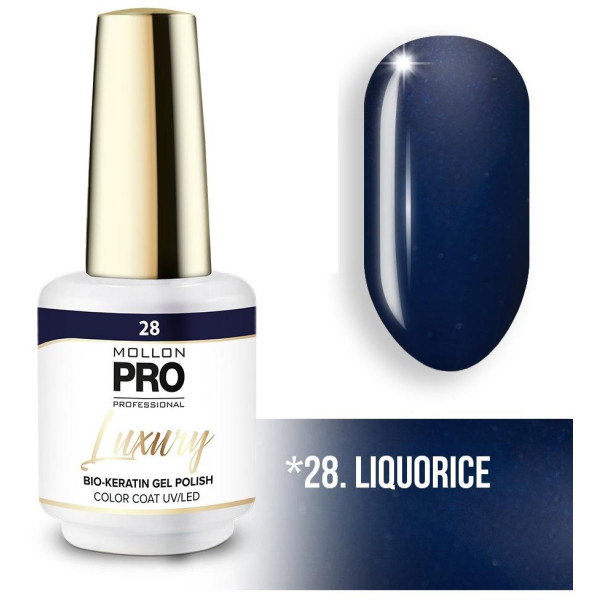 Luxury semi-permanent nail polish N°28 Licorice Mollon Pro - 8ML