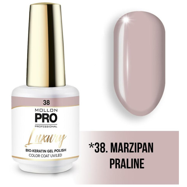Luxury semi-permanent nail polish N°38 Praline Marzipan Mollon Pro - 8ML