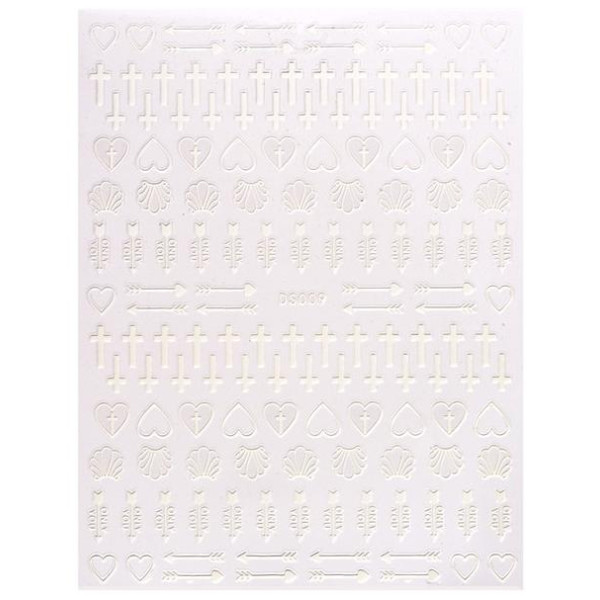 Sticker elastico elemento bianco Beauty Nails DS009-28