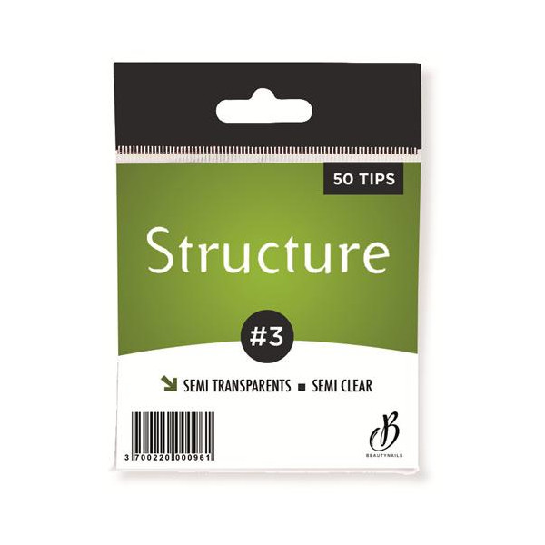Tips Structure semi-transparentes n03 - 50 tips Beauty Nails SS03-28