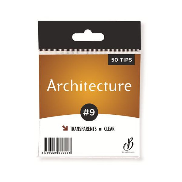 Tips Architecture transparent n09 - 50 tips Beauty Nails AT09-28