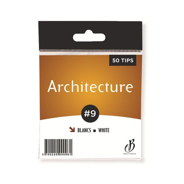 White Architecture Tips n09 - 50 consigli Beauty Nails AB09-28