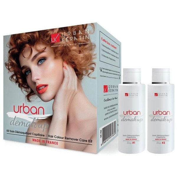 Kit desmaquillante para cabello Demak Up URBAN KERATIN 2x50ML
