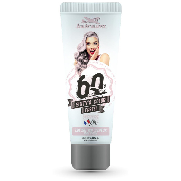 Sixty's Color Semi-Permanent Cream Color - Pale Pink HAIRGUM 60ML