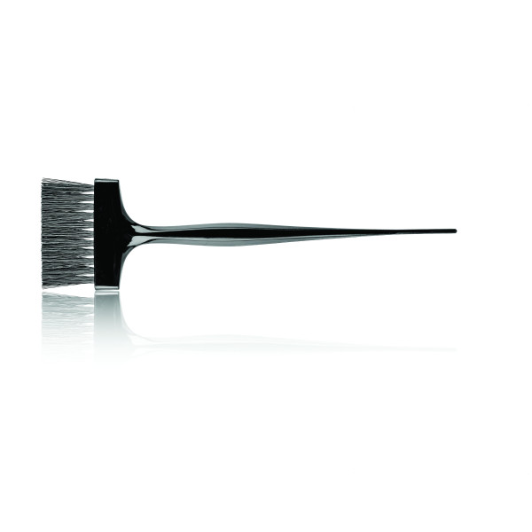 Large brush with soft curved nylon bristles