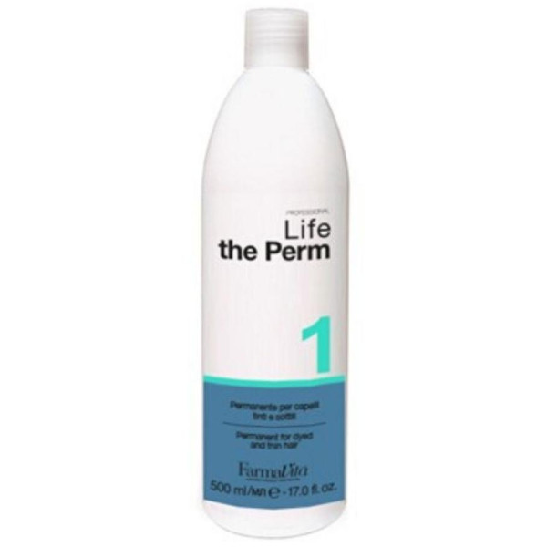 Permanente Life 1 para cabello normal, formulada para cabello normal, 500 ml.