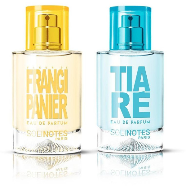 Mix Radieux: Fleur de Frangipanier eau de parfum 50ml and Tiare perfume  water 50ml