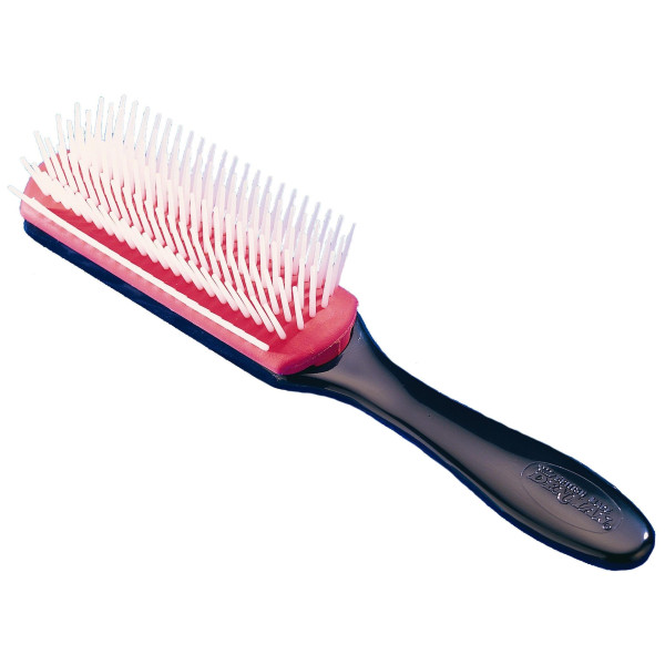 Cepillo de peinado Denman D3 rojo y blanco