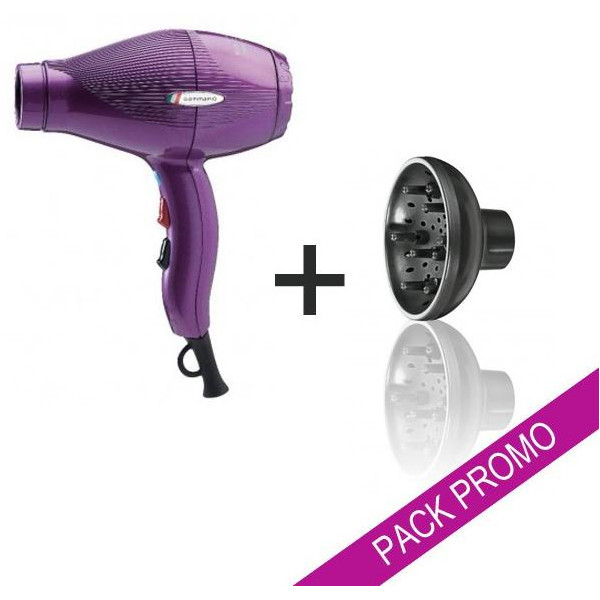 Gammapiu ETC Violet Hair Dryer Set + Diffuser