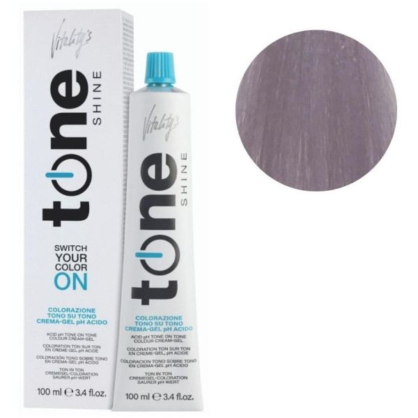 Color de cabello Tone Shine 10/87 Ultrablond iridiscente violeta perla  Vitality's 100ML