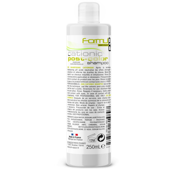 Post-color shampoo with cationic care Formul Pro 250ML