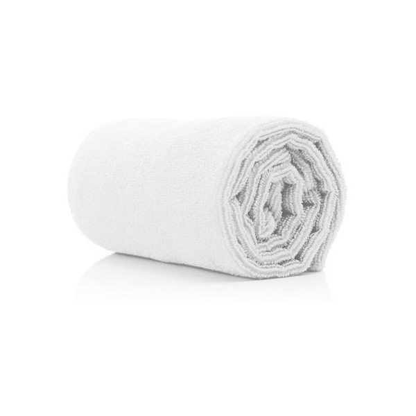 10 white microfiber towels 73x40cm