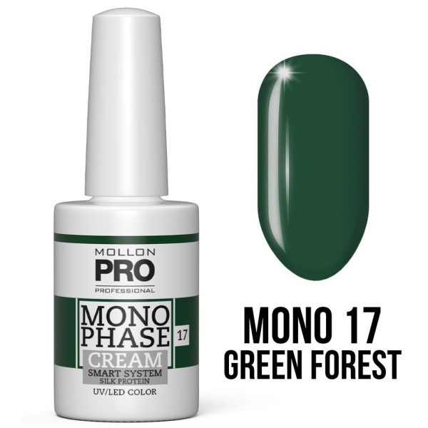 Monophase Nail Polish n°17 Green Forest 5-in-1 n°10 uv/led Mollon Pro 10ML