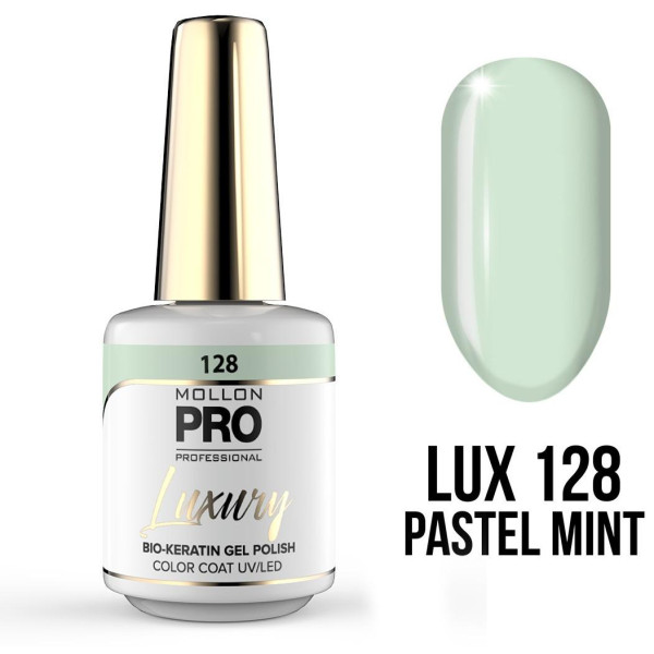 Vernis semi-permanent Luxury n°128 Pastel Mint Mollon Pro 8ML