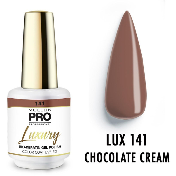 Luxury semi-permanent nail polish n ° 141 Chocolate Cream Mollon Pro 8ML