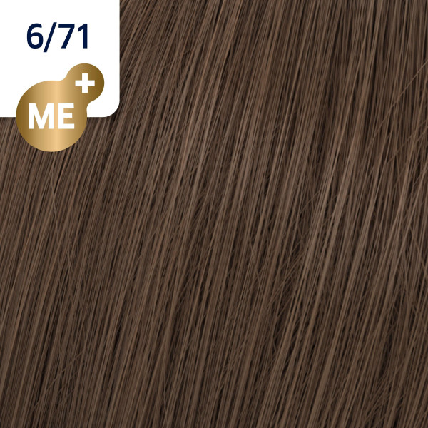 Koleston Perfect ME + 60 ML Wella 6/71 rubio oscuro marrón ceniza