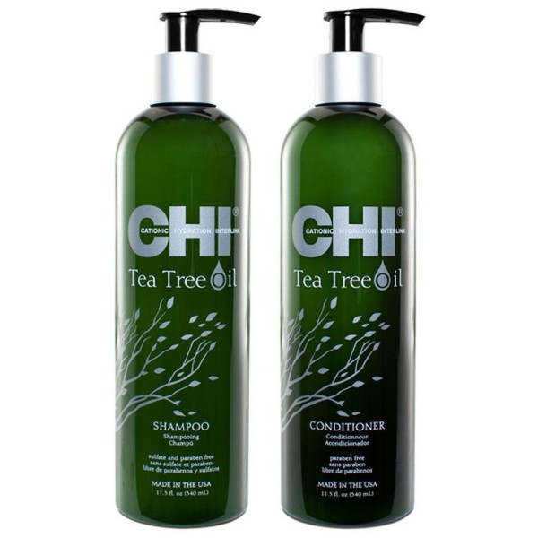 Trio shampooing + conditionneur + lotion Tea Tree Oil CHI 340ML