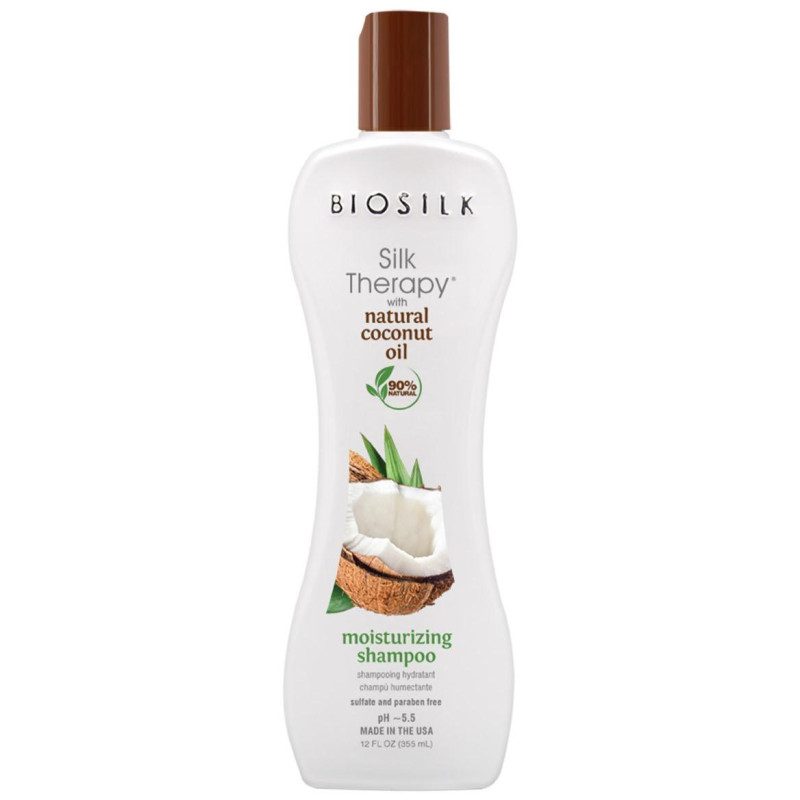 Shampooing Silk Therapy Coconut Oil Biosilk 355ML - Nutrition Exotique