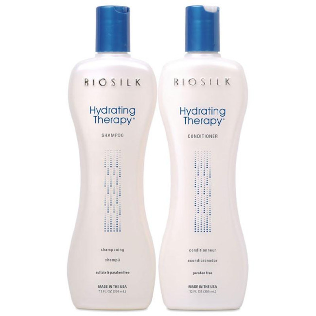 Biosilk Hydrating Therapy Shampoo + Conditioner Cure