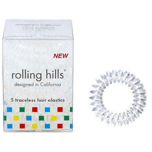 5 transparent elastic spring bands Rolling Hills