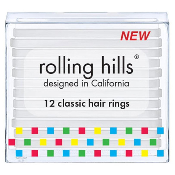 12 elastici classici trasparenti Rolling Hills