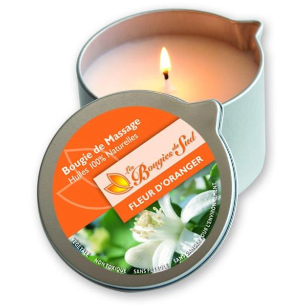 Bougie de massage Fleur d'Oranger Les Bougies du Sud 160 g 
