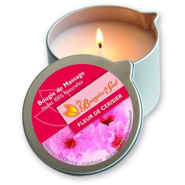 Massagekerze Kirschblüte Les Bougies du Sud 160 g