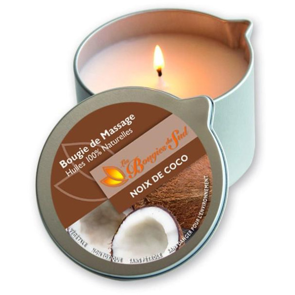 Massage Candle Coconut Les Bougies du Sud 160 g