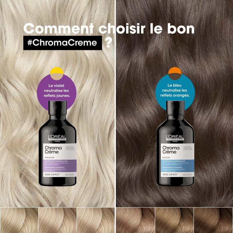 Shampoing bleu Chroma Crème L'Oréal Professionnel Serie Expert