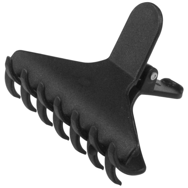 12 extra black Miami crocodile hair clips, 8cm