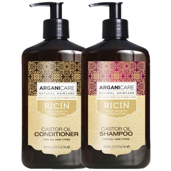 Arganicare Castor Shampoo and Conditioner Duo