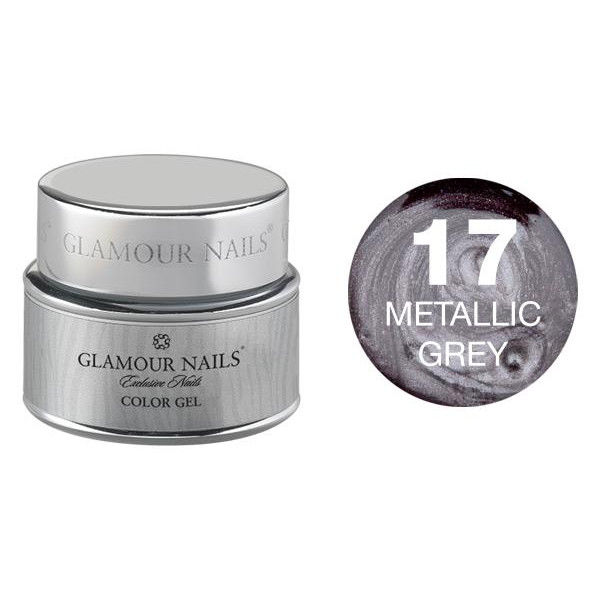 Gel color 17 grigio metallizzato Glamour Nails 5ML