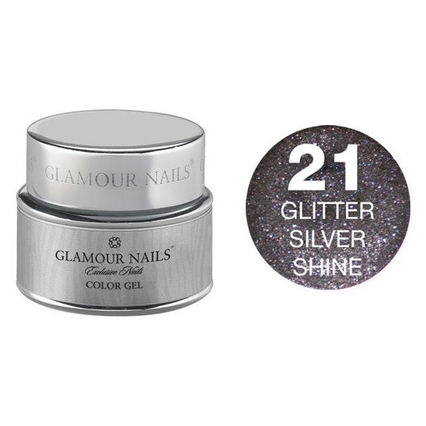Gel de purpurina para uñas Glamour Nails de 21 5ML.