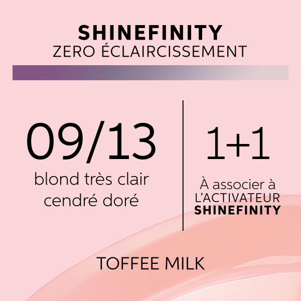 Shinefinity gloss colorante 09/13 toffee milk Wella 60ML