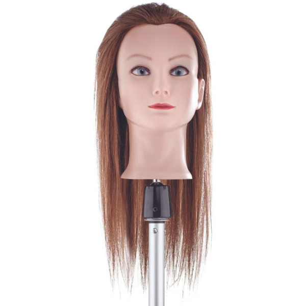 Testa di apprendimento capelli naturali capelli lunghi 50 cm