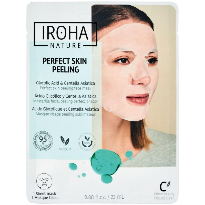 Maschera esfoliante viso Iroha Nature Perfect Skin con acido glicolico