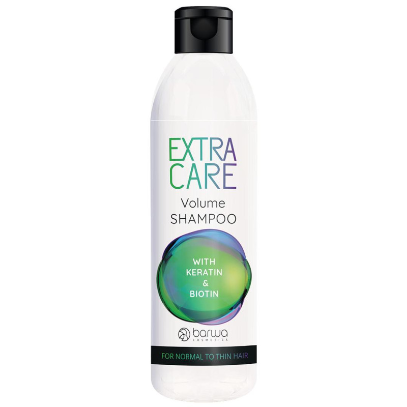 Barwa Shampoo volumizzante per la cura extra di cheratina e biotina