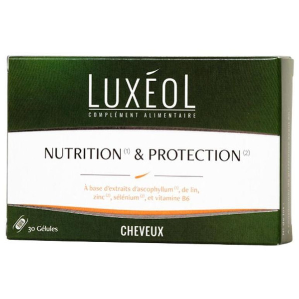 Nutrición y protección capilar complementos alimenticios Luxéol 30 cápsulas