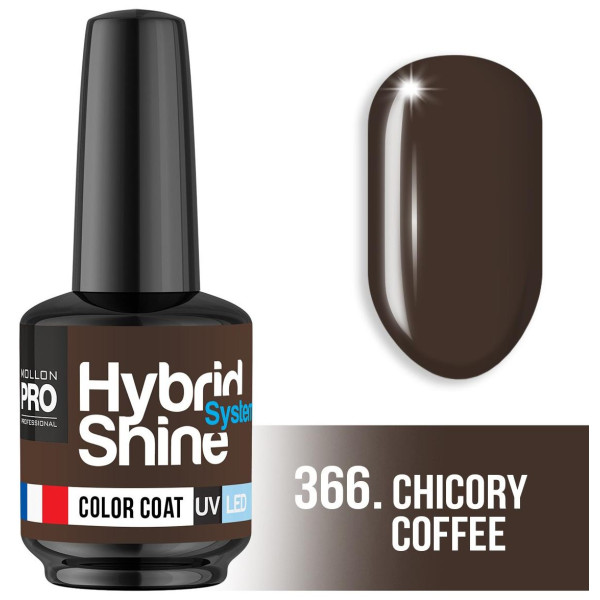 Vernice semipermanente Hybrid Shine n°366 chicory coffee Mollon Pro 8ML
