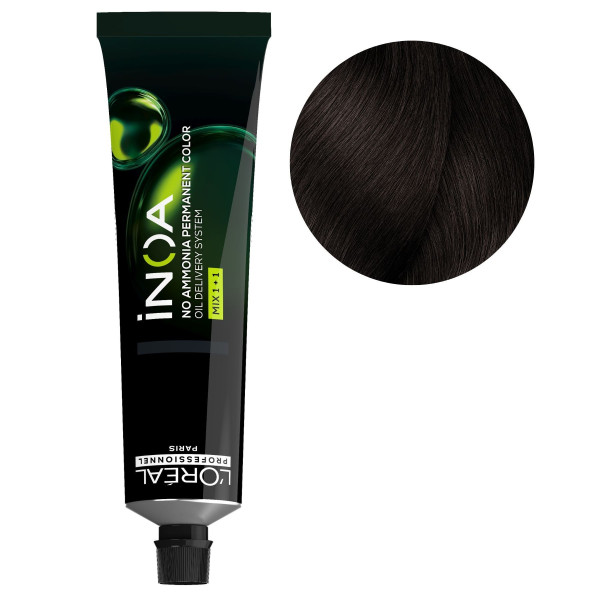 iNOA 4.15 ash brown mahogany hair color 60ML