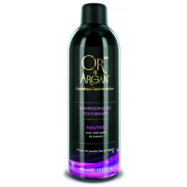 Texturizing dry shampoo with neutral gold & argan reflection 400ML