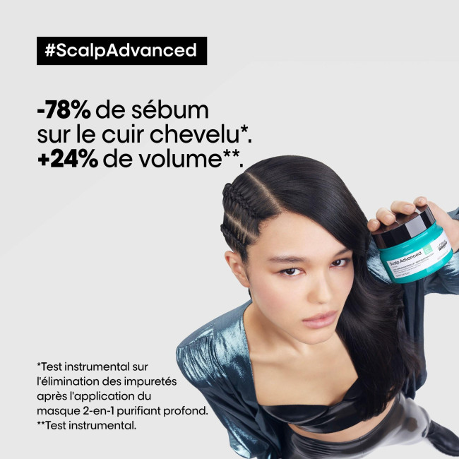 Argile cheveux gras Serie Expert Scalp Advanced L'Oréal Professionnel 300ML
