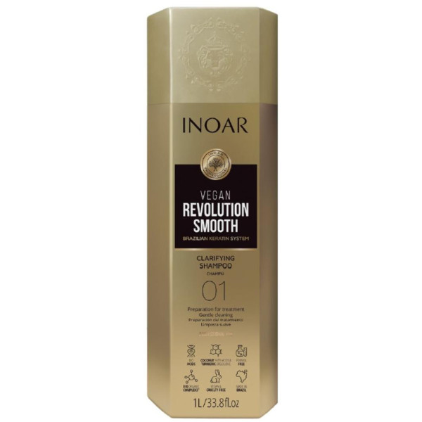 Shampooing vegan revolution smooth Inoar 1L

Translation: Shampoo Vegan Revolution Smooth Inoar 1L
