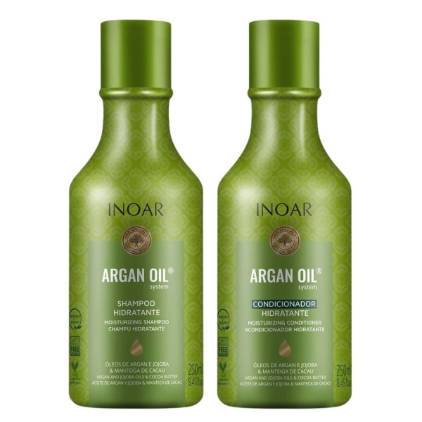 Duo Argan Oil shampoo 500ML e balsamo 250ML Inoar