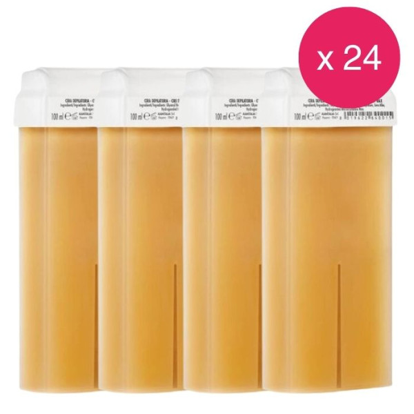 Pacco da 24 cartucce di cera monouso al miele Xanitalia