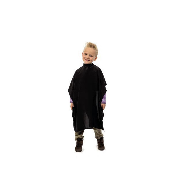 Bata flexible para niños, color negro.