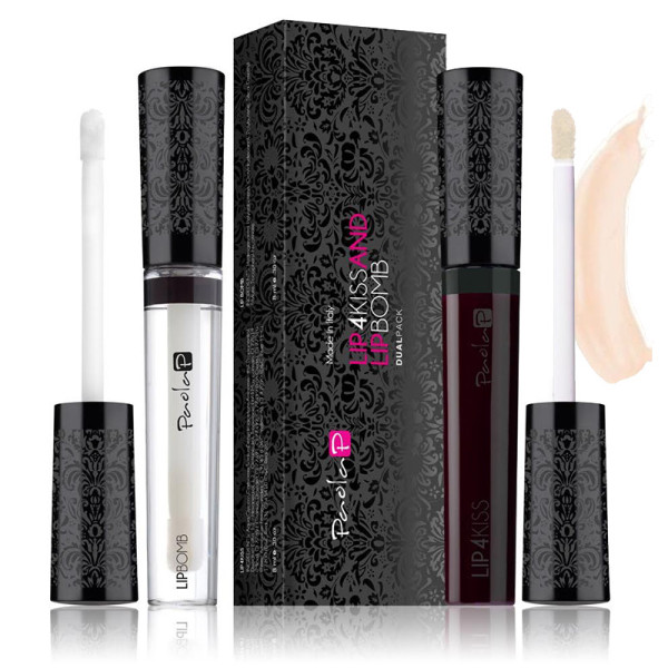 Duo Lipstick Lip4Kiss Rosa Pesca N.4 + Lip Bomb