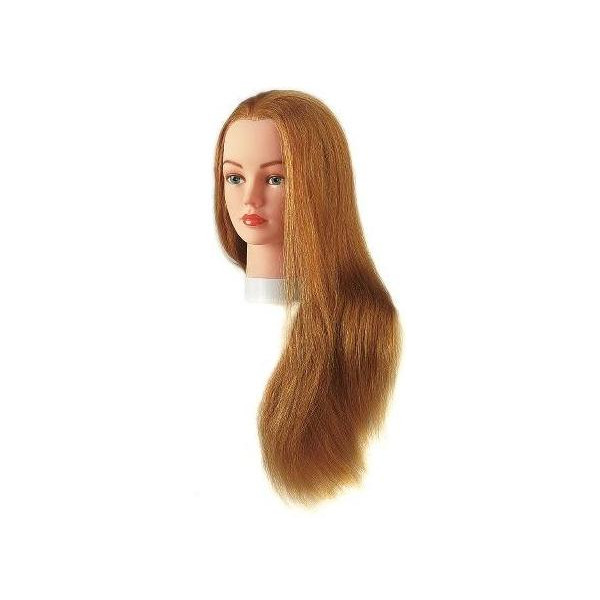Julie Hair Styling Head 100% Natural Hair