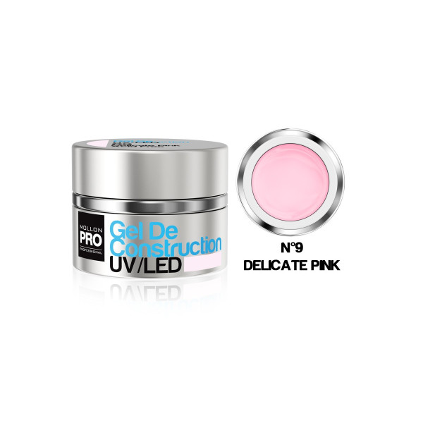 Bau UV Gel / Led Mollon Pro 30ml (für Farbe) Delicate Pink - 09